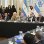 La Capital y el  Poder Ejecutivo mostraron unidad en una cumbre con rispideces