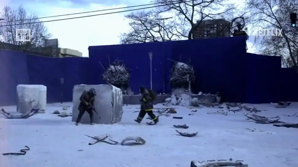 ANTES. Otro plano, antes de ser intervenido por el equipo de efectos visuales