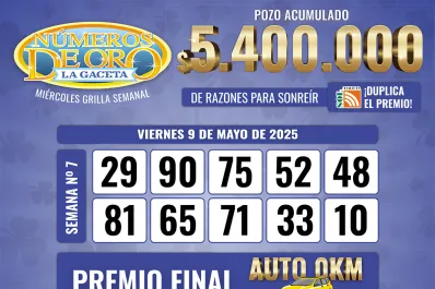 Los Números de Oro de LA GACETA del 9 de mayo de 2025