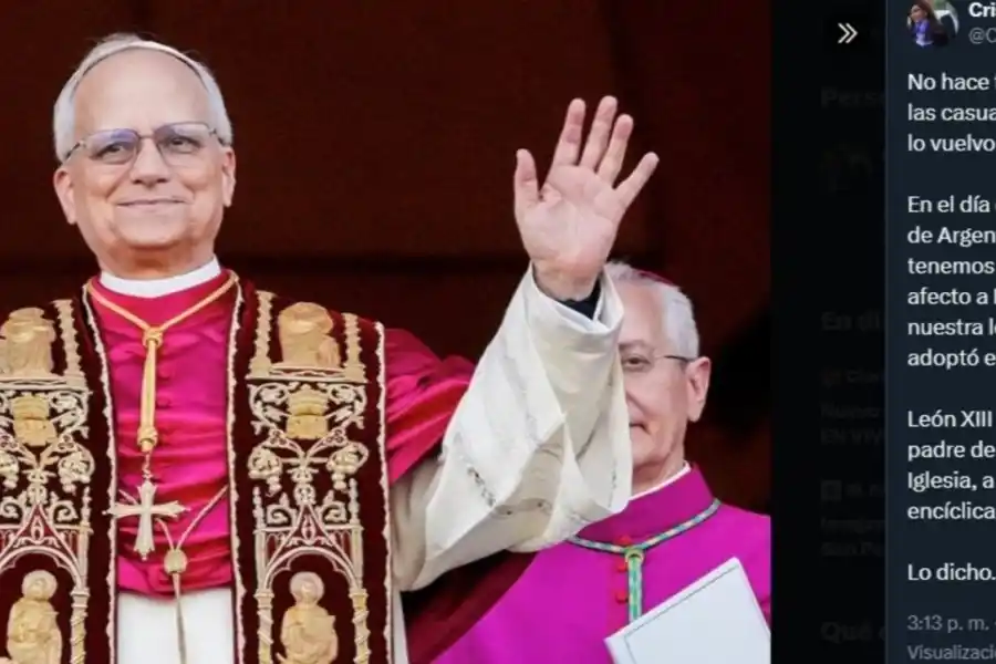 Cristina Kirchner, sobre León XIV: Recordó con afecto a Francisco, nos habló en nuestra lengua, rezó por la paz