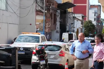 Evacuaron a unos 400 alumnos del Colegio Suizo por la pérdida de gas en una obra de demolición