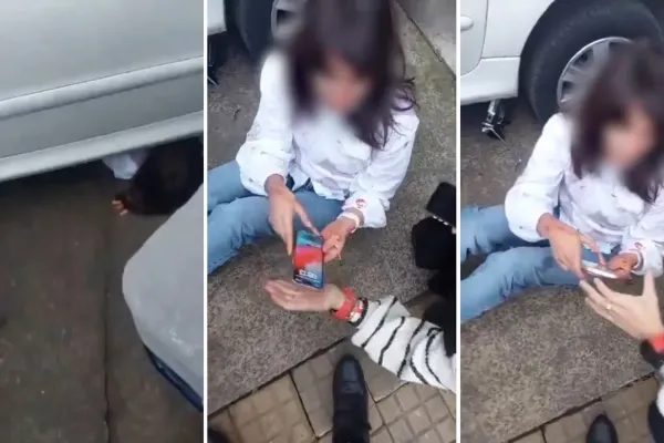 Se olvidó de poner el freno de mano y la atropelló su propio auto