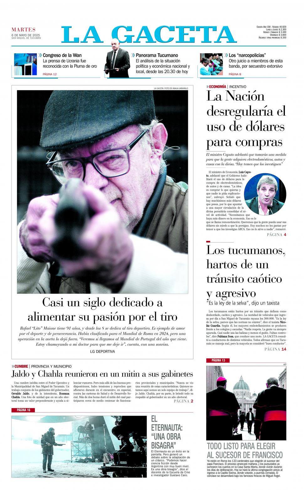 La foto de la semana: el deportista nonagenario que no abandona la competencia