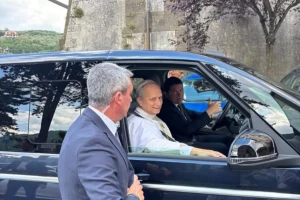 El papa León XIV realizó su primera visita fuera de Roma a un santuario agustino