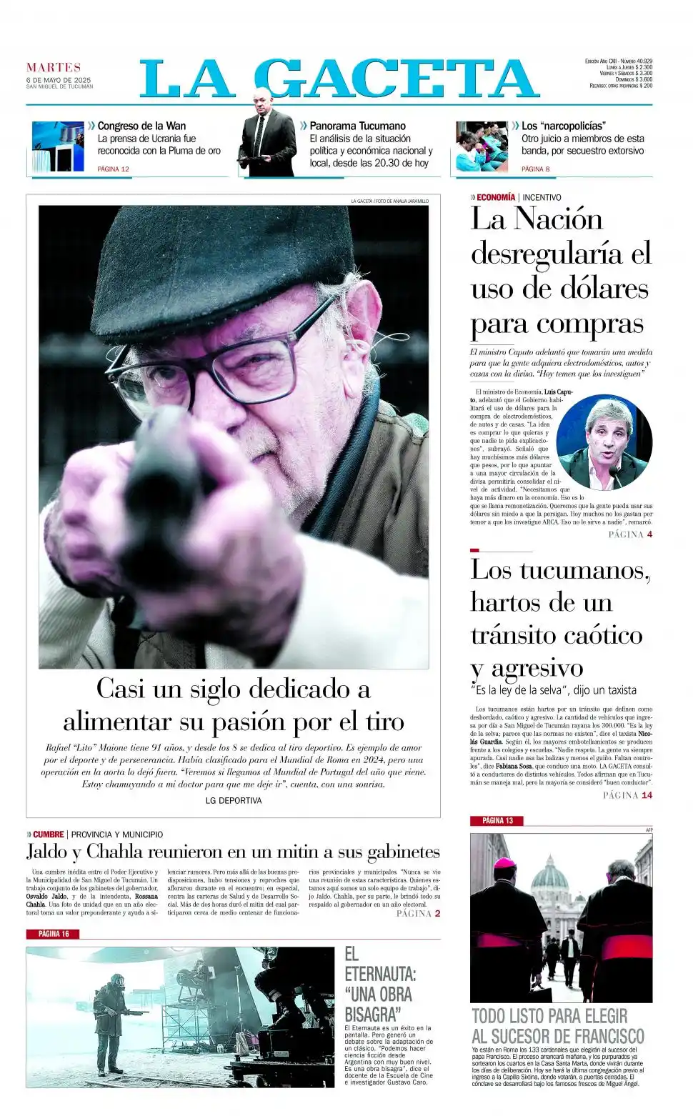 La foto de la semana: el deportista nonagenario que no abandona la competencia