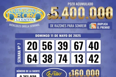 Los Números de Oro de LA GACETA del 11 de mayo de 2025