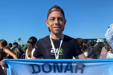 Caco, el corredor trasplantado que luce su bandera: “Donar órganos es dar vida”