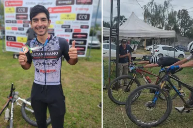 Rodrigo Altamirano festejó en un final electrizante en el mountain bike