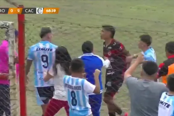 Insólito: una fotógrafa agredió a un jugador de Atlético Concepción en la Liga Tucumana