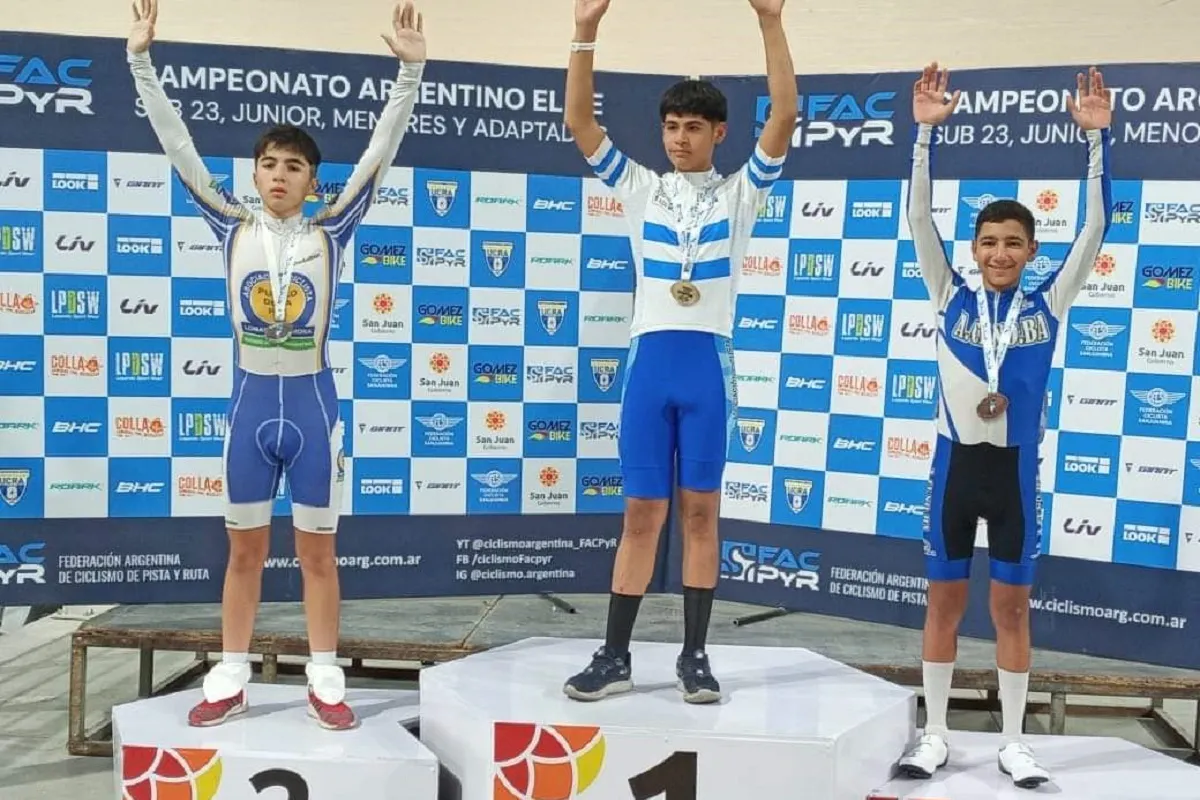 MUY BUEN NIVEL. Villagra brilló en San Juan sin nunca antes haber corrido en un velódromo.