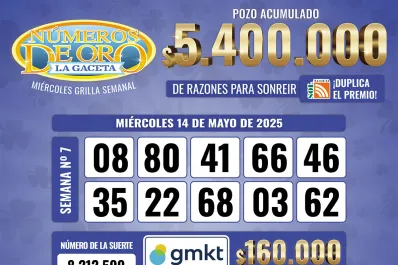 Los Números de Oro de LA GACETA del 14 de mayo de 2025