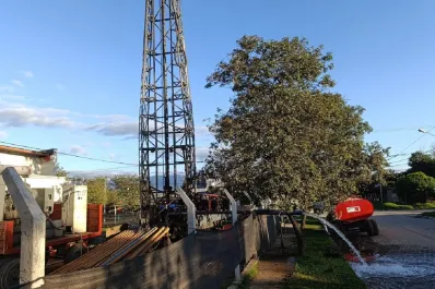 Realizan pruebas en un nuevo pozo de agua en Los Pocitos