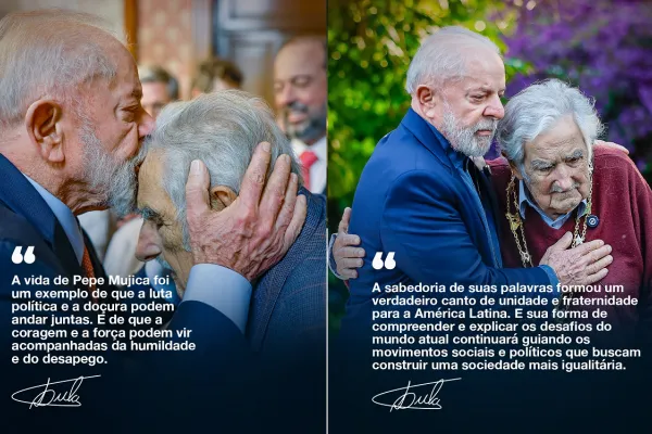 Lula despidió a Pepe Mujica: “Su grandeza humana superó las fronteras del Uruguay”