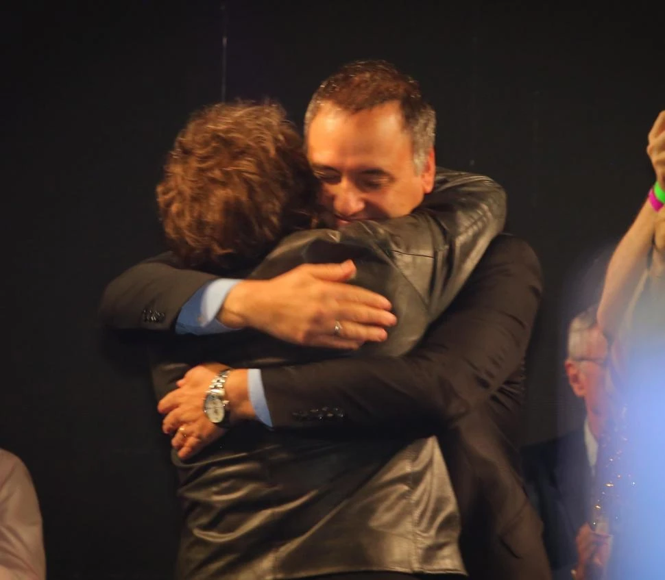 Javier Milei con Manuel Adorni. @madorni