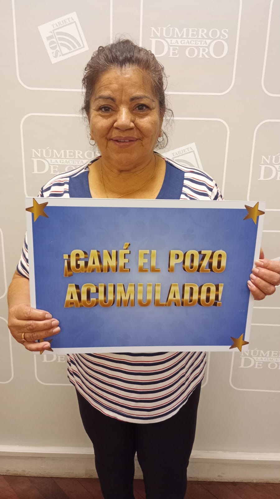 GOLPE DE SUERTE. Para Liliana del Valle Valdez, jubilada, este dinero fue una bendición.