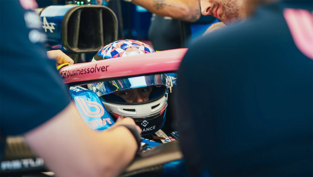 EN MARCHA. Franco Colapinto está listo para las primeras pruebas del GP de Ímola. 