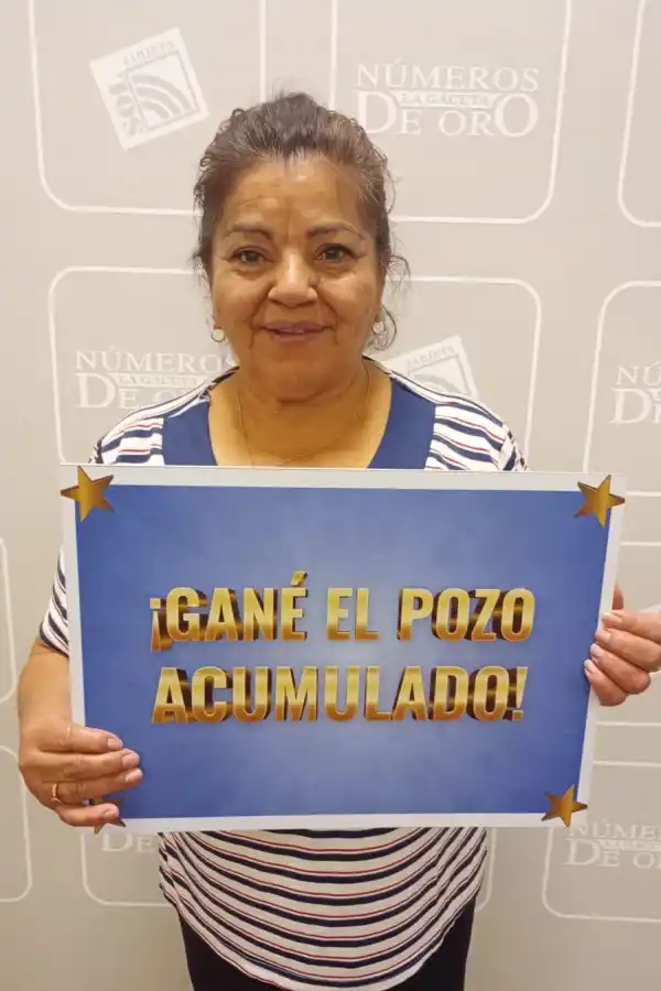 GOLPE DE SUERTE. Para Liliana del Valle Valdez, jubilada, este dinero fue una bendición.