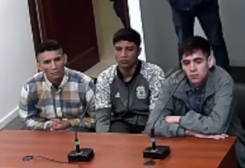 LOS ACUSADOS. Los detenidos Jesús Biza, Nelson Jerez y Juan Luna podrían ser condenados a perpetua por el homicidio de su compañero de celda.