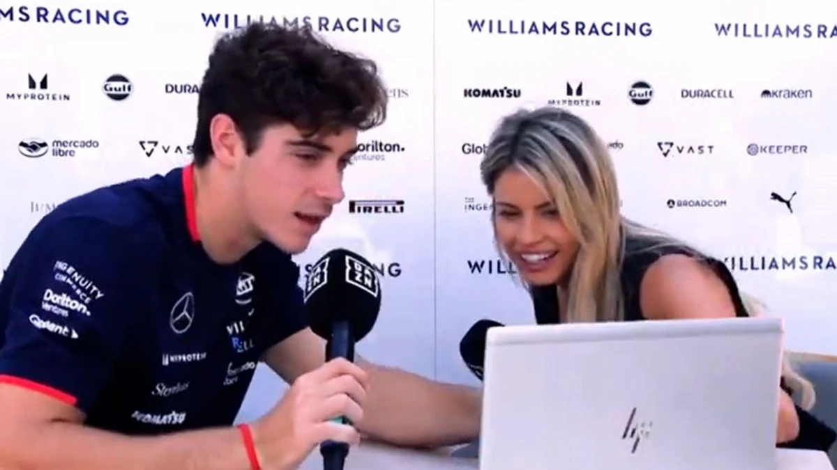 La apuesta viral de Christine GZ por una victoria de Franco Colapinto en la Fórmula 1