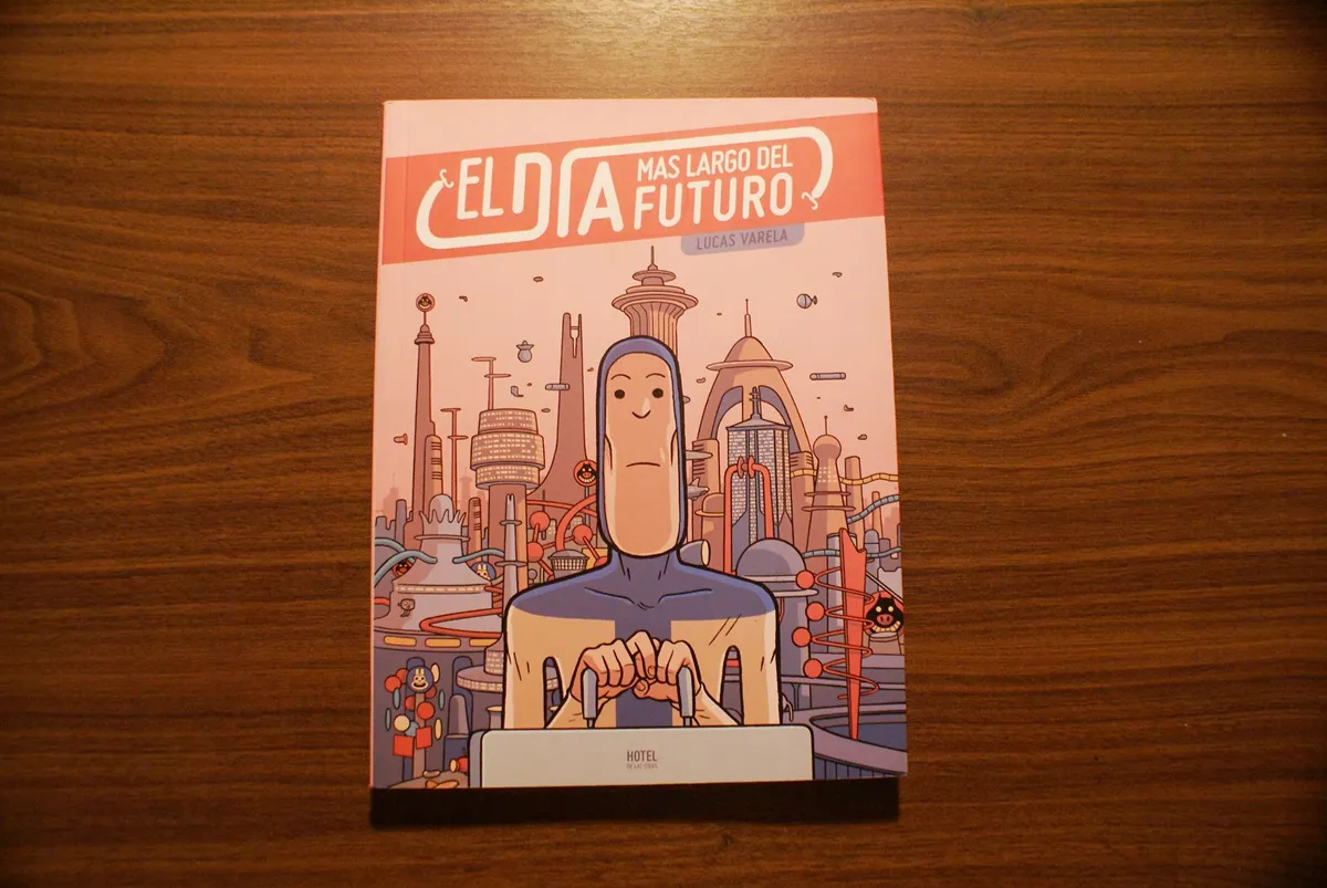 CLIMA FUTURISTA. ''El día más largo del futuro'' de Lucas Varela es una historieta sin diálogo que podría ser una adaptación muda. / MERCADO LIBRE