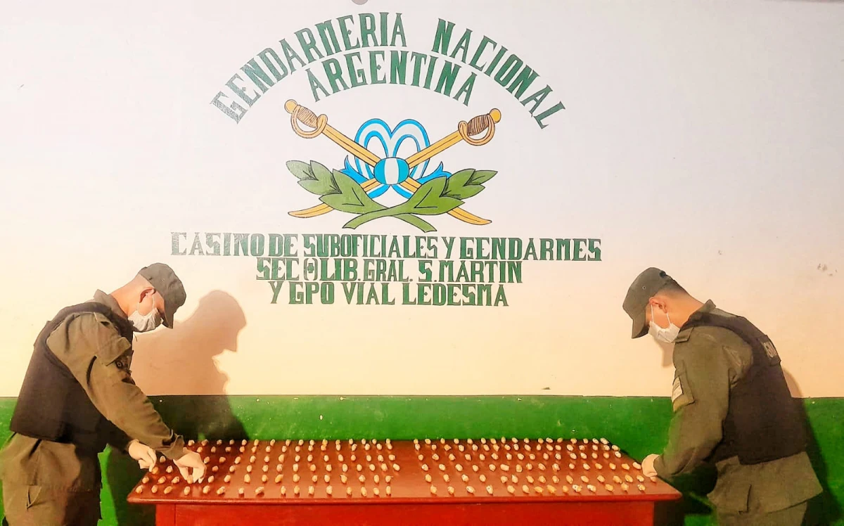 Ingirieron 199 cápsulas con cocaína y viajaban hacia Buenos Aires cuando fueron detenidos por los gendarmes