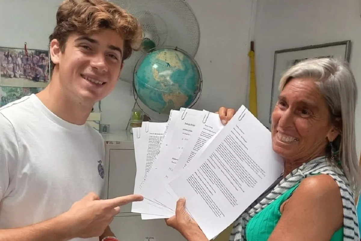 La inesperada predicción de Franco Colapinto que dejó sin palabras a su profesora durante un examen