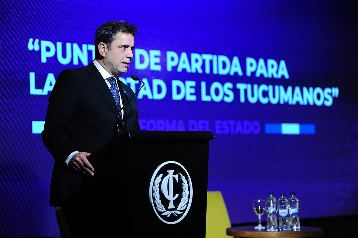 CATALÁN. El funcionario nacional y presidente de LLA en Tucumán instó a las autoridades provinciales a que cumplan con la reforma electoral. 