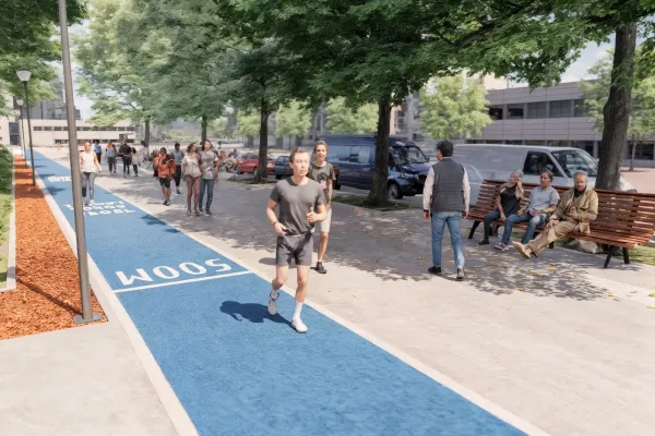 Pista de running, skatepark y canil: los ocho ejes del proyecto de renovación de la plaza Urquiza