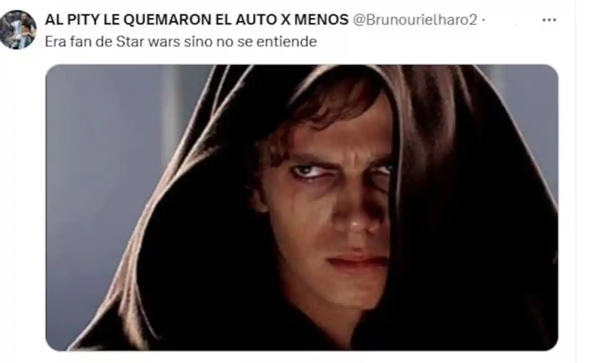 Uno de los memes sobre el tatuaje homenaje a Franco Colapinto