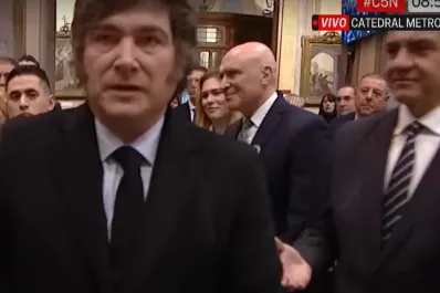 Tedeum del 25 de Mayo en Buenos Aires: Javier Milei no saludó a Jorge Macri y esquivó a Victoria Villaruel