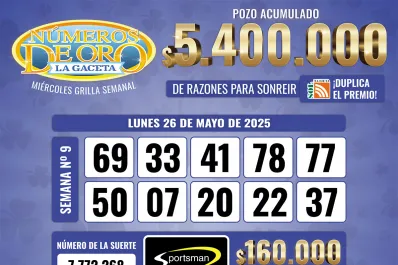 Los Números de Oro de LA GACETA del 26 de mayo de 2025
