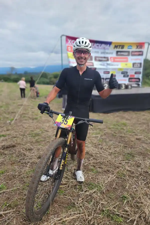 PURA FELICIDAD. Rodrigo Altamirano mostró un gran nivel para triunfar en la segunda fecha del campeoanto Tucumano de cross country.