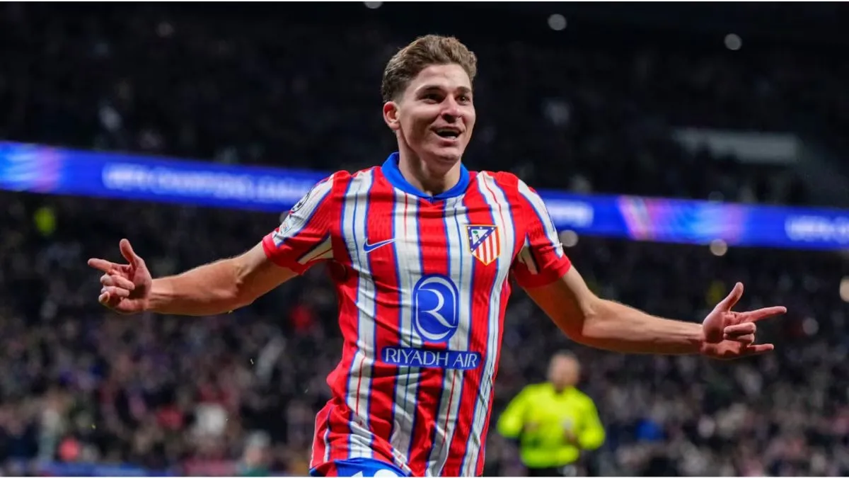 Julián Álvarez figura entre los 10 máximos goleadores de la temporada europea