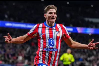 Julián Álvarez figura entre los 10 máximos goleadores de la temporada europea