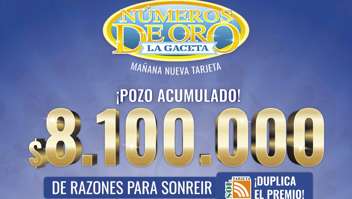 Números de Oro: el pozo crece y esta semana llega a $8.100.000