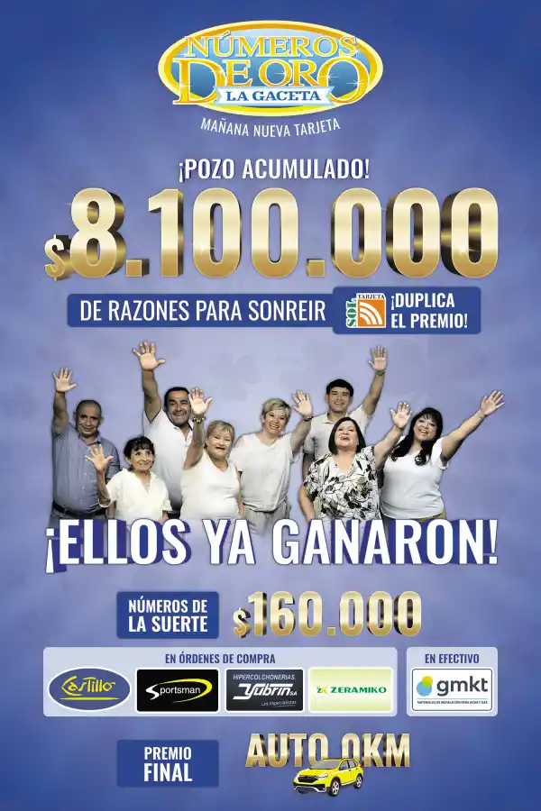 Números de Oro: el pozo crece y esta semana llega a $8.100.000