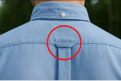 ¿Para qué sirve la pequeña tira que tienen las camisas en la espalda?