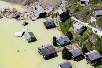 Ocurrió lo inimaginable: un pueblo histórico quedó sepultado por una avalancha