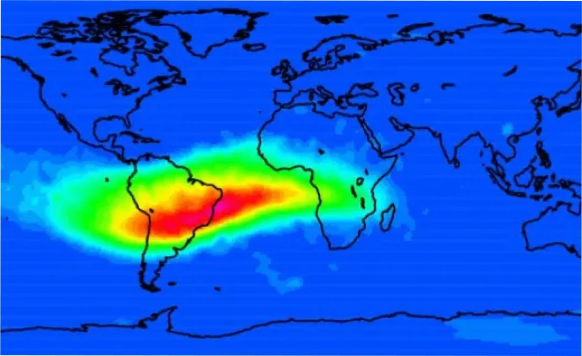 La Anomalía del Atlántico Sur está creciendo.