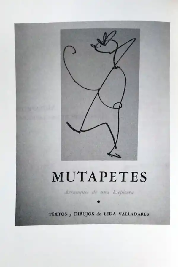 DIVERTIRSE DIBUJANDO. Dos de los trazos que le salieron a Leda para sus “Mutapetes”: “Romántica de codo” y “Ordoñez de Reuma”.