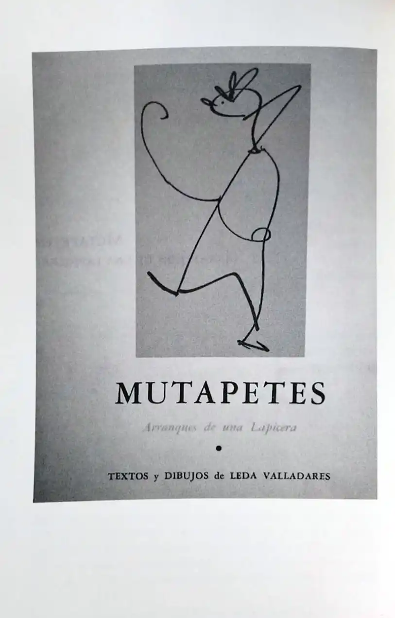 DIVERTIRSE DIBUJANDO. Dos de los trazos que le salieron a Leda para sus “Mutapetes”: “Romántica de codo” y “Ordoñez de Reuma”.