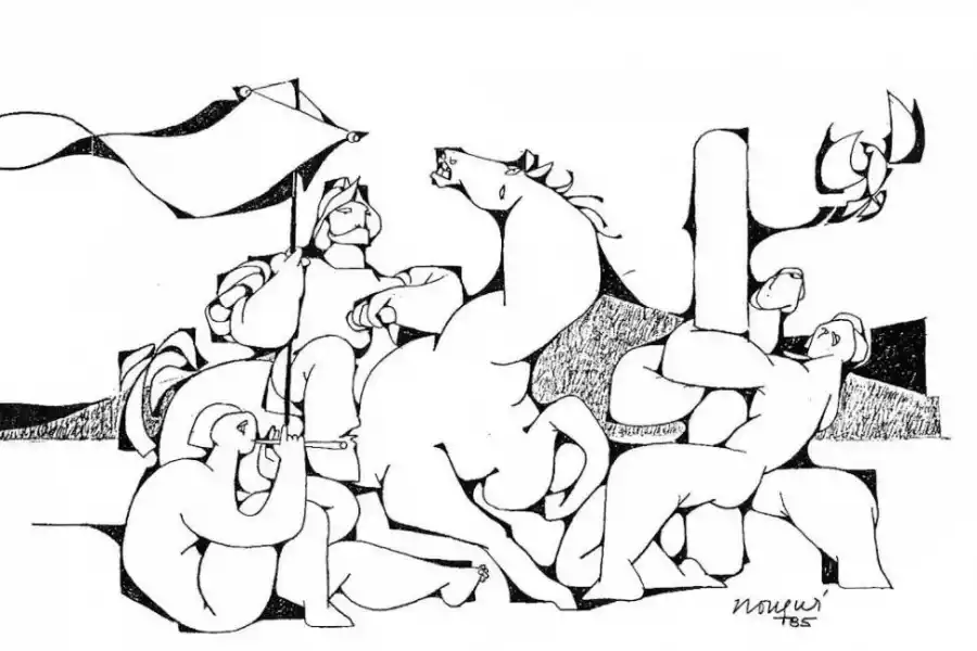 PRESENCIA OFICIAL. La imagen refiere a la llegada del enviado español.