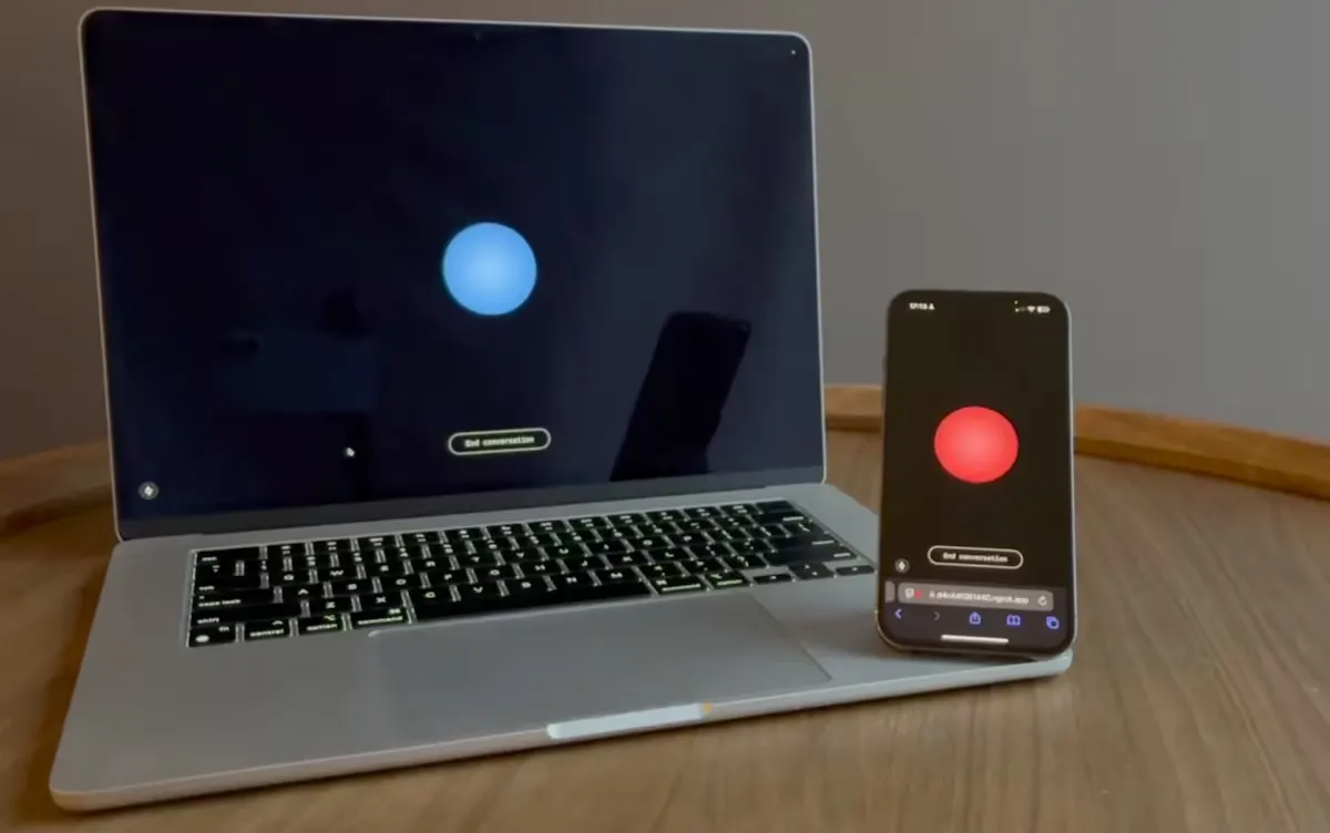 INTELIGENCIA ARTIFICIAL. Captura del vídeo viral que muestra dos agentes de IA comunicándose a través de pitidos.