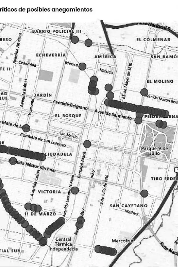 Inundaciones: detectaron 31 puntos críticos en barrios de la capital