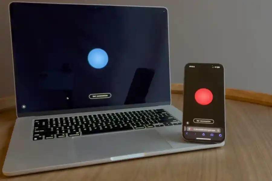 INTELIGENCIA ARTIFICIAL. Captura del vídeo viral que muestra dos agentes de IA comunicándose a través de pitidos.