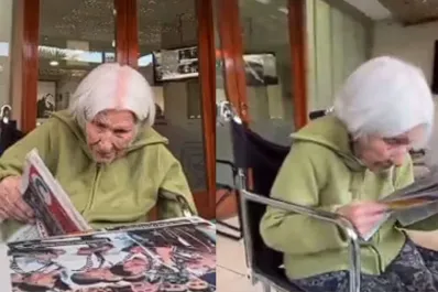 El emotivo video de una abuela de 98 años celebrando el título de Platense