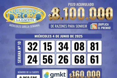 Los Números de Oro de LA GACETA del 4 de junio de 2025