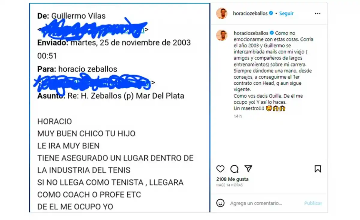 El premonitorio mensaje de Guillermo Vilas sobre Horacio Zeballos, el argentino que ganó Roland Garros