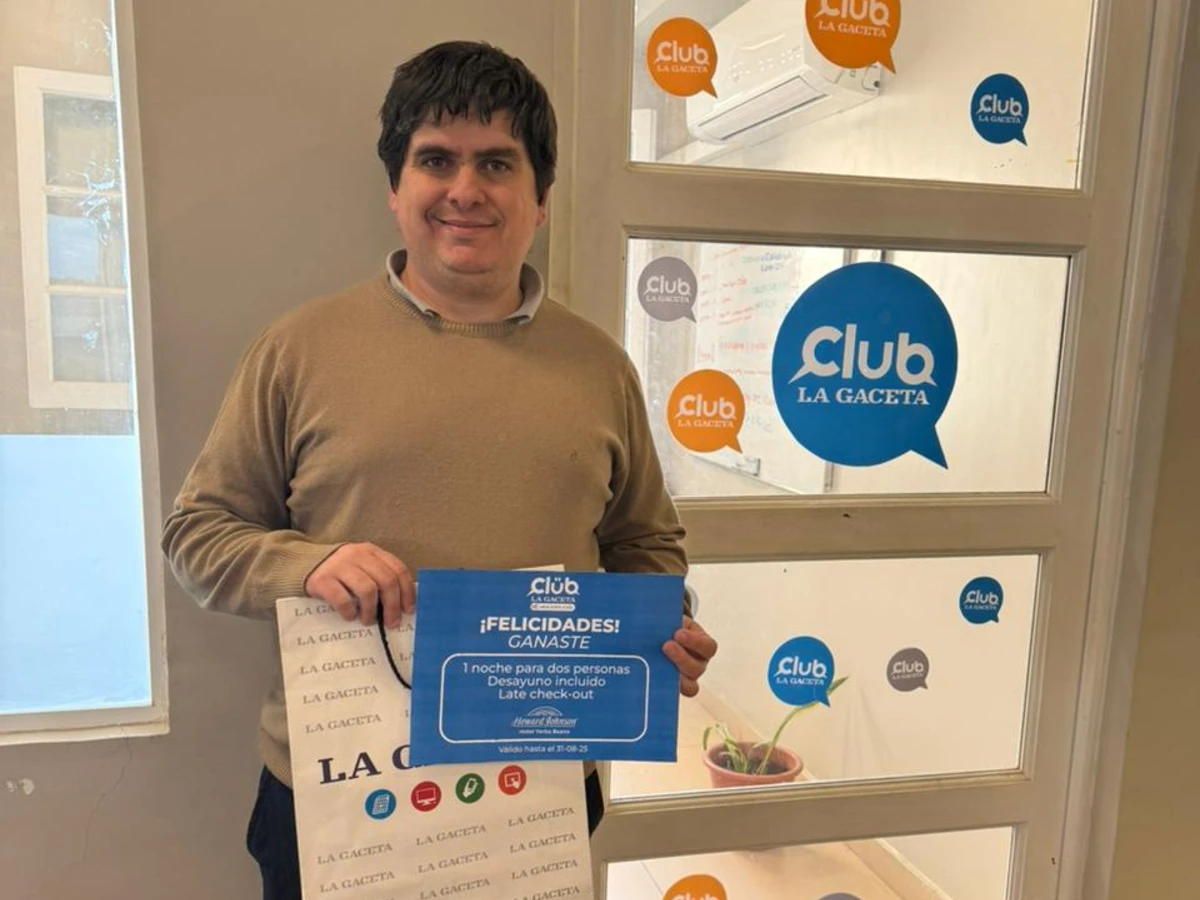 ENTUSIASMADO. Rodolfo Di Pinto se sorprendió con el premio de Club LA GACETA porque nunca había ganado nada.