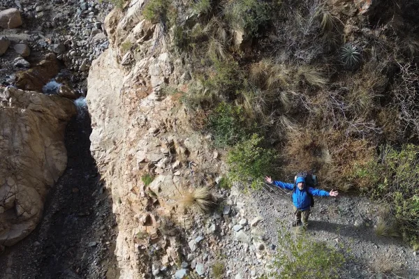Rescate en el Valle Calchaquí: después de cuatro días solo, vio el dron y supo que estaba a salvo